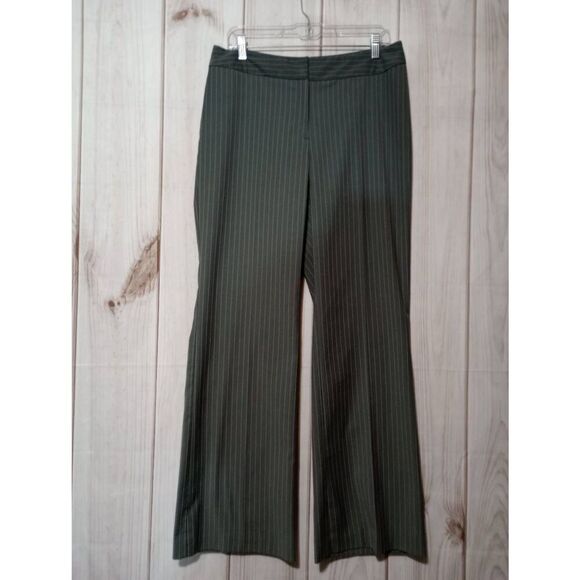 Worthington Pants‎ Ladies 10 Gray Blue Pin Striped Career - Picture 1 of 7